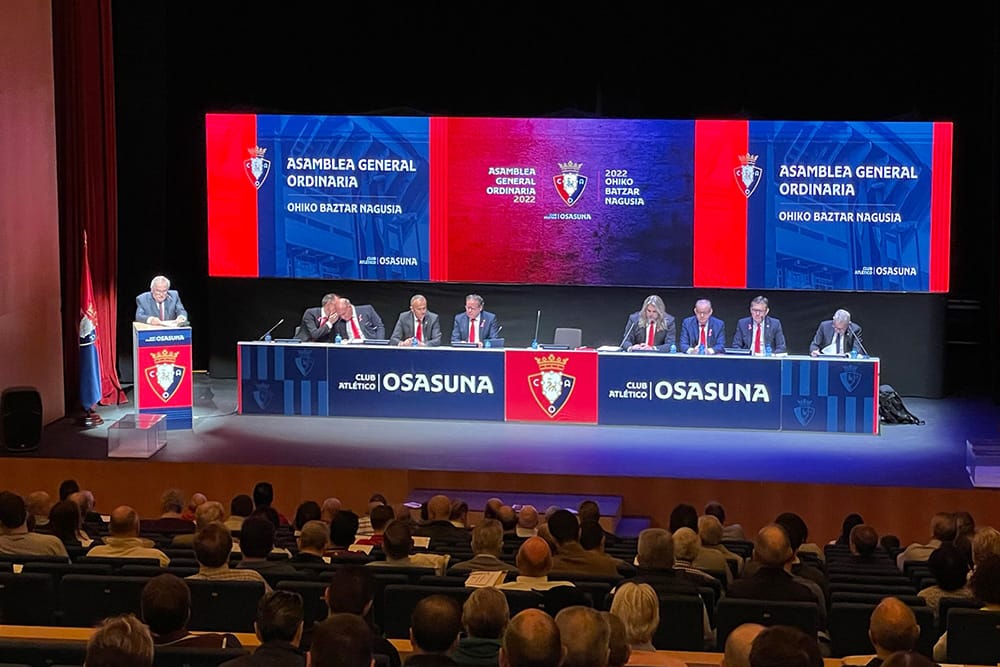 Montaje y producción del evento deportivo del Club Atlético Osasuna