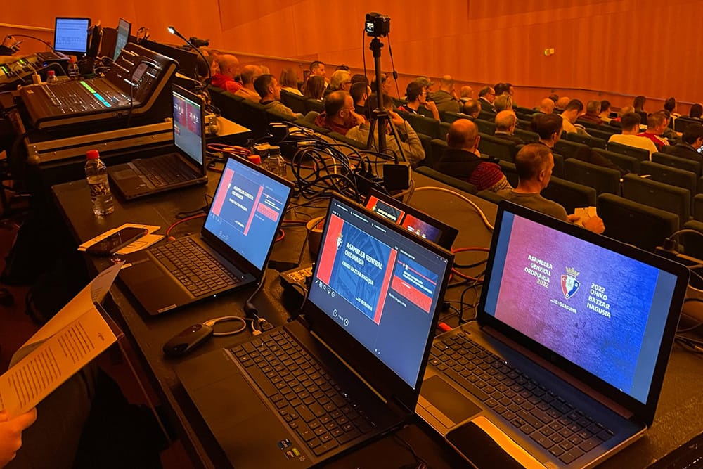 Producción y realización de evento de Osasuna